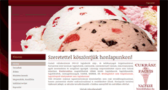 Desktop Screenshot of fagyinagyker.hu